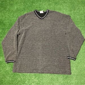 Vintage Wooden Dog thermal sweatshirt size Large.